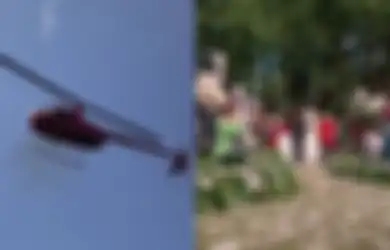 Tamu Pernikahan Ini Dibuat Melotot Ketika Sebuah Helikopter Lakukan Hal Ini pada Pesta Pernikahan, Biang Keladinya Rupanya Mempelai Pria