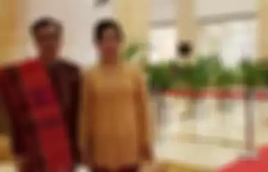 Sri Partini bersama mendiang suami  