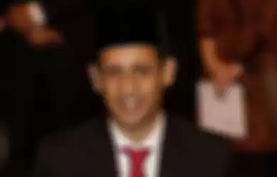 Nadiem Makarim saat pelantikan menteri Kabinet Indonesia Maju