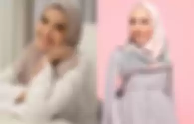 Istri Irwansyah Zaskia Sungkar dan Medina Zein sama-sama pakai busana denim hijab, siapa nih yang lebih modis?