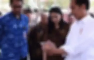 Putri Tanjung menemani Presiden Jokowi kunjungan ke Subang