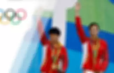 Atlet China peraih medali emas di Olimpiade Rio 2016.