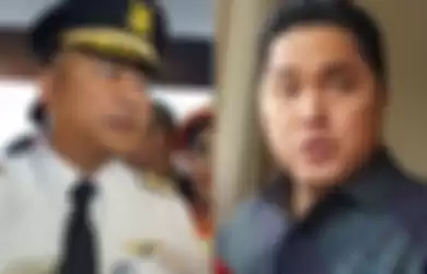 Dirtu Garuda Indonesia I Gusti Ngurah Askhara Danadiputra dan Menteri BUMN Erick Tohir