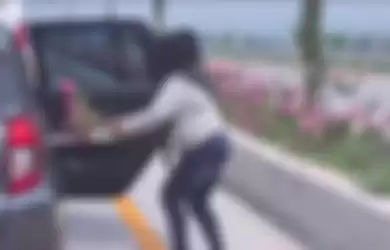 Ada-ada saja, Viral Video Kelakuan Emak-Emak Curi Bunga di Jalan Tol, Begini Nasibnya Sekarang