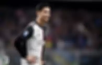 Ekspresi megabintang Juventus, Cristiano Ronaldo, dalam laga Liga Italia melawan Sampdoria di Stadion Luigi Ferraris, Rabu (18/12/2019).