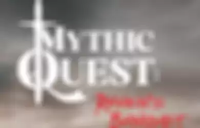 Logo game Mythic Quest: Raven's Banquet yang akan jadi pusat masalah dari serial ini