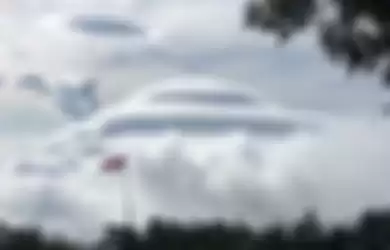 Viral, awan berbentuk menyerupai ufo