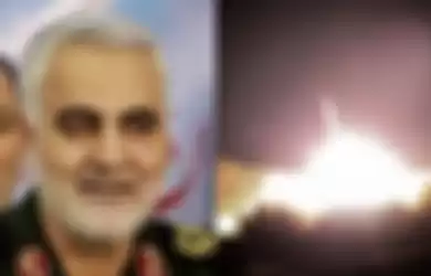 Iran melakukan serangan rudal balas dendam ke pangkalan AS di Irak atas kematian Qasem Soleimani, Rabu (8/1/2020).  