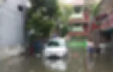 Banjir di Teluk Gong Jakarta Utara Januari 2020.