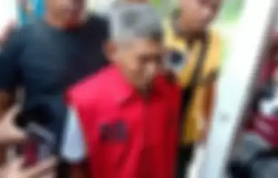 Samirin, terdakwa pencuri getah pohon rambung usai menjalano sidang vonis di Pengadilan Simalungun, Rabu (15/1/2020).