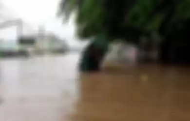 10 kecamatan di Kota Bekasi terendam saat banjir (1/1/2020).
