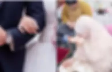 Ilustrasi pengantin menangis - Bacaan doa setelah akad nikah