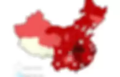 Peta persebaran pusat data iCloud dan gerai Apple Store di Tiongkok