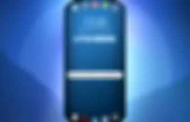 Paten layar Samsung berbentuk bundar di sisi atas dan bawahnya.