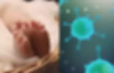 Seorang bayi yang baru lahir 30 jam positiuf virus corona.