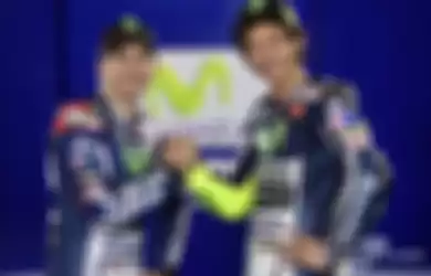 Jorge Lorenzo dan Valentino Rossi kala masih di MovistarYamaha.