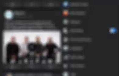 Tampilan Dark Mode pada Facebook Lite