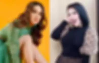 Syahrini dan Luna Maya