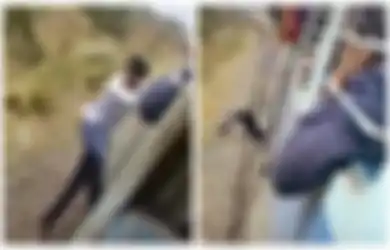 Hanya Demi Bikin Video TikTok, Pemuda Ini Nekat Lari Bergelantungan di Kereta Api hingga Jatuh dan Masuk ke Bawah Gerbong, Begini Nasibnya saat Kereta Melaju Cepat