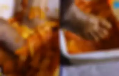 Bikin Mual! Viral Video Pembuatan Saus Tomat Busuk yang Diinjak dengan Kaki! Pedagang Mengaku Tak Pernah Cuci Kaki, 'Orang Kan Nggak Tau Mas!'
