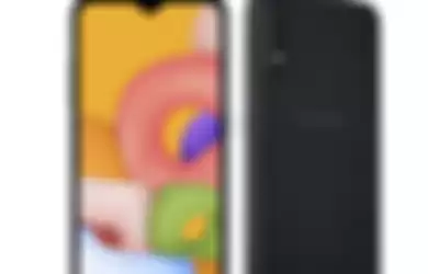 Samsung Galaxy A01 tampak depan dan belakang