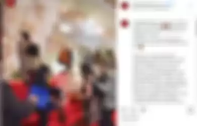 Tangkapan layar postingan Calvin Gunawan tentang viralnya pernikahan pakai hand sanitizer