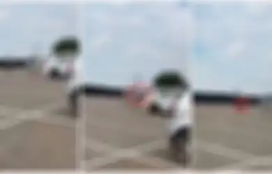 Terlanjur Sultan, Orang Tua Ini Antarkan Tas Anaknya yang Tertinggal di Rumah ke Sekolahnya Menggunakan Helikopter, Videonya Mendadak Viral