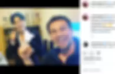 Raffi Ahmad membagikan momen kedekatannya dengan Siwon melalui akun instagram pribadinya.