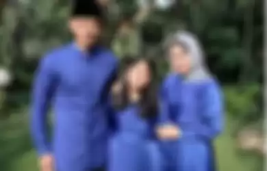 Agus Harimurti Yudhoyono bersama keluarganya.