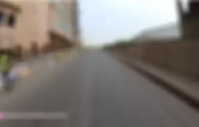 Jalanan sepi di Kota Mekkah