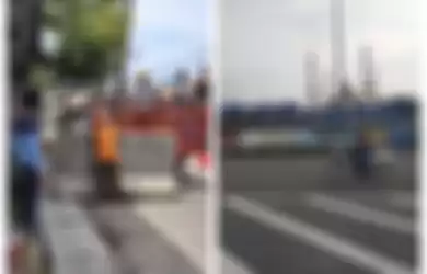 Bukan Lockdown, Inilah Video Hari Pertama Pembatasan Akses Sejumlah Titik Jalan di Kota Tegal, Masih Terlihat Hilir Mudik Kendaraan