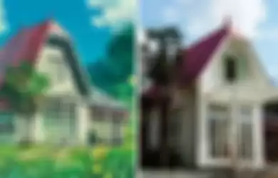 Rumah Satsuki dan Mei mirip dengan yang ada dalam film My Neighbor Totoro.