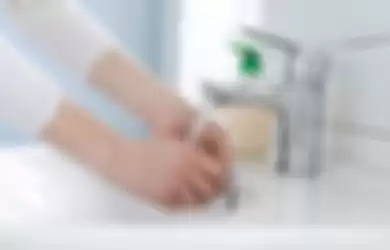 Ilustrasi cuci tangan.