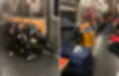 Tubuh Bergeletakan Sekenanya dengan Sampah Bertebaran, Inilah Suasana Suram Gerbong-gerbong 'Subway' AS yang 'Dibajak' para Tunawisma Selama Pandemi Corona