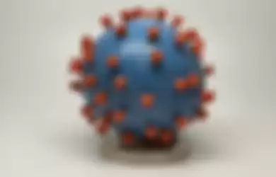 Replika bentuk virus corona oleh NIAID