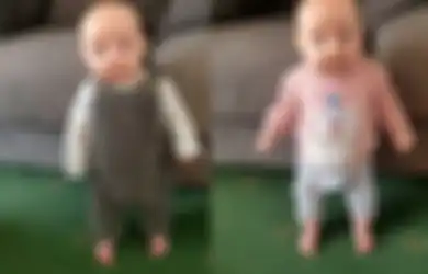 Baru Berusia Kurang dari 4 Bulan, Bayi ini Sudah Bisa Berdiri, Dimulai Setelah Menonton Video di YouTube Bersama Ayahnya