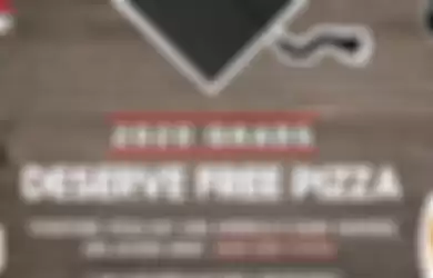 Pengumuman dari situs Pizza Hut Amerika Serikat