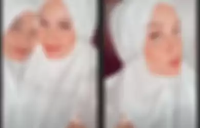 Penampilan anggun dan bersahaja Cinta Laura kenakan mukena cantik di hari lebaran bersama sang mama