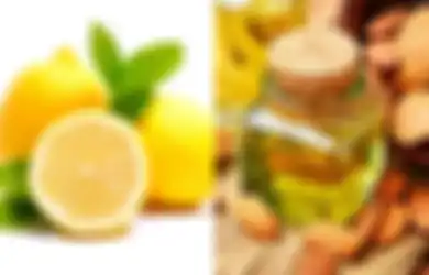 Masker Lemon dan Minyak Almond, Ringankan Noda dan Bintik-bintik Hitam