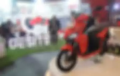 Motor listrik Gesits saat di IIMS 2019.