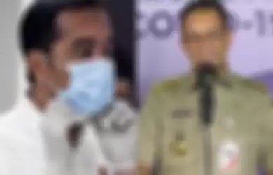 Presiden Jokowi dan Gubernur DKI Jakarta Anies Baswedan