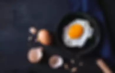 Ilustrasi masak telur