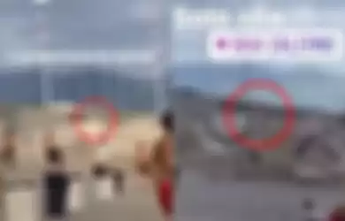 Viral video sepasang kekasih kepergok tengah bercinta di pantai penuh pengunjung saat siang bolong.