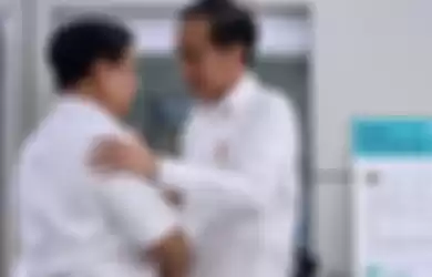 Presiden Joko Widodo atau Jokowi dan Menteri Pertahanan Prabowo Subianto.