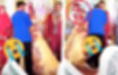 Pengantin Wanita Terisak di Pelaminan dalam Pelukan Pria Lain yang Diduga Mantan Kekasihnya, Begini Reaksi Pengantin Pria yang Tak Terduga