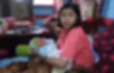 Heni, seorang wanita yang mengaku hamil 1 jam sebelum akhirnya melahirkan