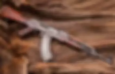 Senapan AK-47 yang kini menjadi senjata utama andalan KKB Papua