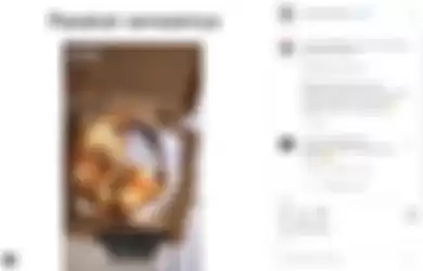 Tangkapan layar dari instagram yang unggah video dari pengguna tik tok yang kedapatan beli pizza dapet se-tatakannya  sekaligus