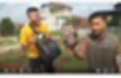 Konten Youtube Edo Putra prank daging sampah