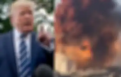 Hancurkan Seluruh Kota dalam Hitungan Detik, Trump Sebut Ledakan Besar di Beirut Mungkin Karena Serangan Bom, 'AS Siap Bantu Lebanon'